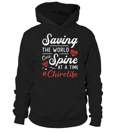 Chiropractor Saving The World Spine Chiropractic Hoodie Unisex