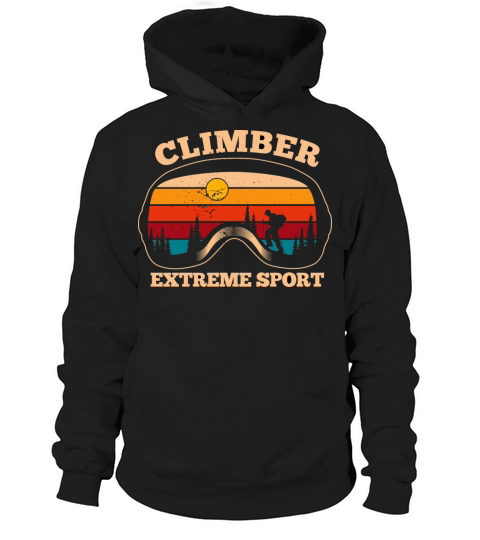 Climber Pine Extreme Sport Retro Style Vintage Hoodie Unisex