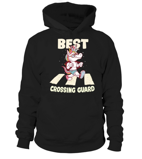 Crossing Guard Unicorn Cartoon Hoodie Unisex