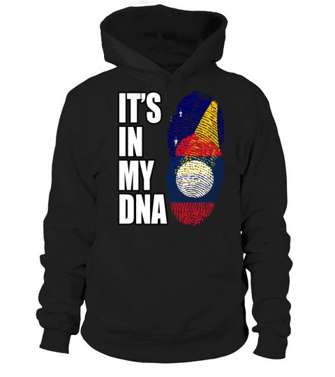 Tokelauan And Laotian Mix Heritage DNA Flag Hoodie Unisex