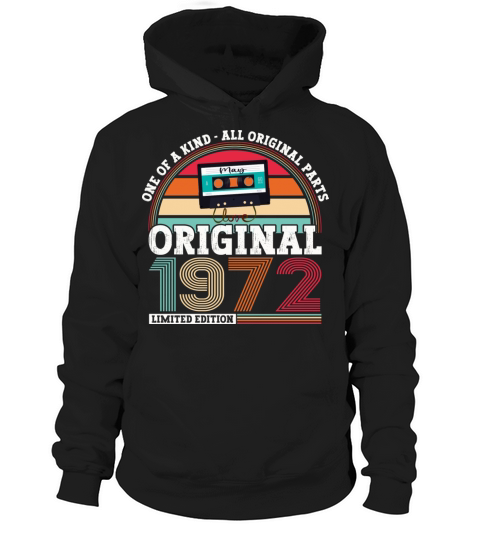 Vintage 1972 Original Since May 50th Birthday Gift Hoodie Unisex
