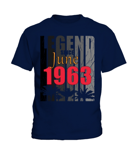 1963 vintage born in June gift Kids T-Shirt