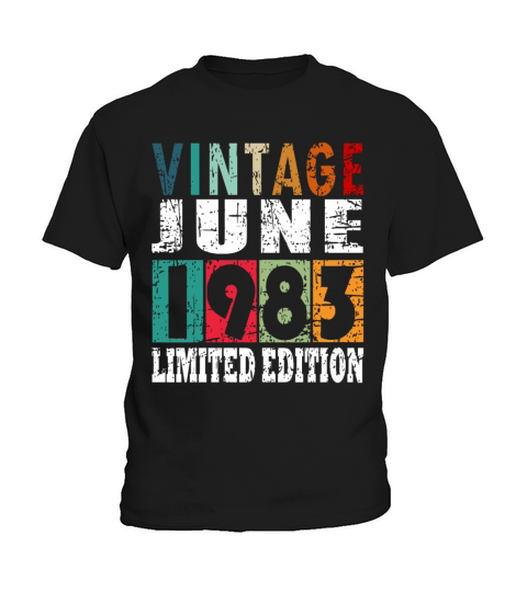 1983 vintage born in June gift Kids T-Shirt