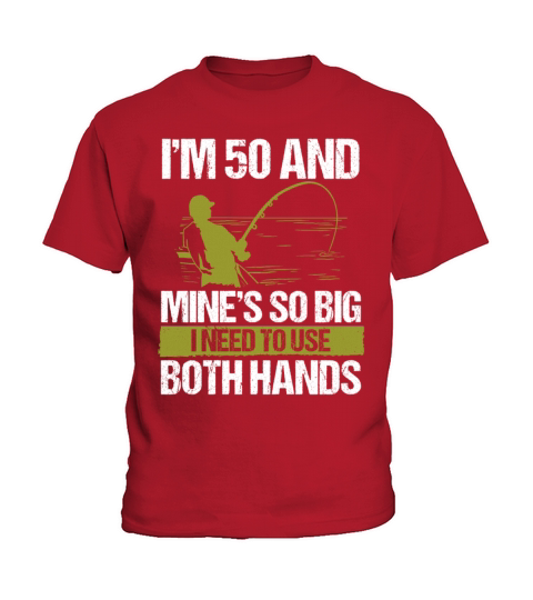 50 Year Old Fisher Funny 50th Birthday for Fishing Kids T-Shirt