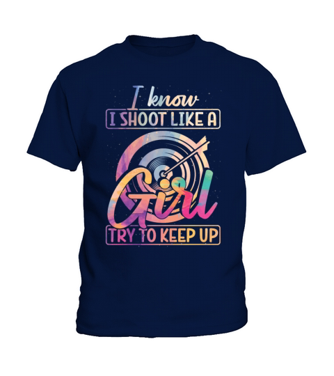 Archery Bow Archer Girl Vintage Kids T-Shirt