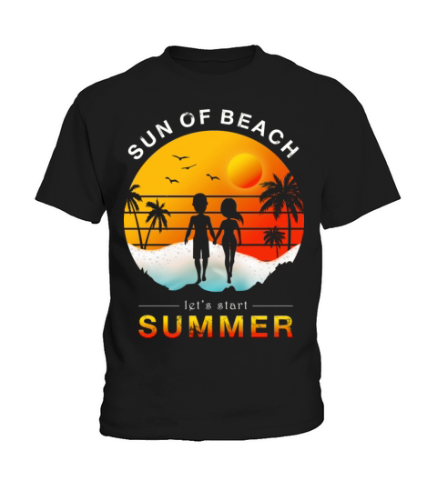 beach walk sunny T-shirt Kids T-Shirt
