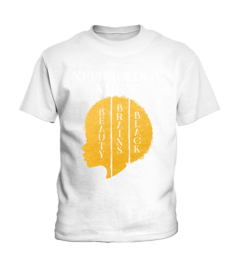 Black History Month Nephrology Nurse African Kids T-Shirt
