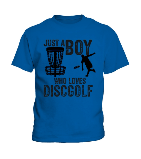 Boy Who Loves Disc Golf Vintage Ultimate Frisbee Kids T-Shirt