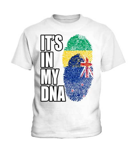 Gambian And New Zealand Mix Heritage DNA Flag Kids T-Shirt