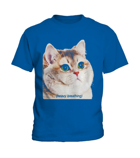 Heavy Breathing Cat Shirt Kids T-Shirt