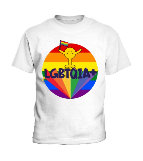 LGBTQIA flag color - Pride quote lgbt community Kids T-Shirt