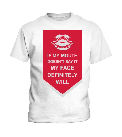 my face definitely will Kids T-Shirt