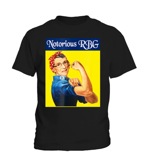 Notorious RBG Ruth Bader Ginsburg Rosie The Riveter shirt Kids T-Shirt