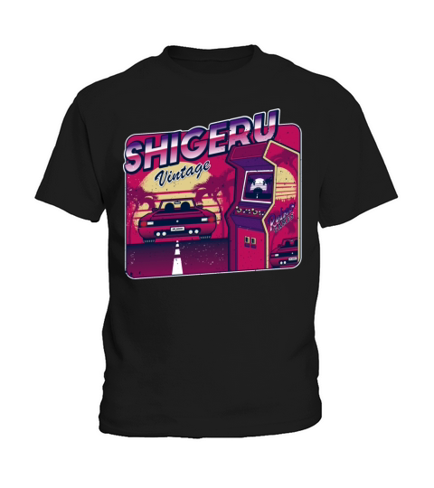 Shigeru Funny Personalized Vintage Gamer 80s 90s Kids T-Shirt