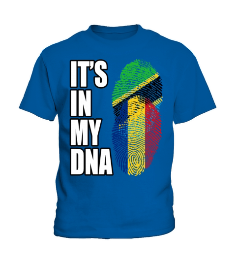 Tanzanian And Romanian Vintage Heritage DNA Flag Kids T-Shirt
