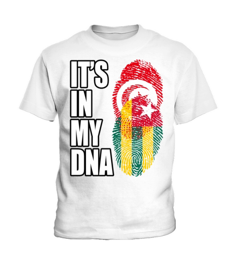Tunisian And Togolese Mix Heritage DNA Flag Kids T-Shirt