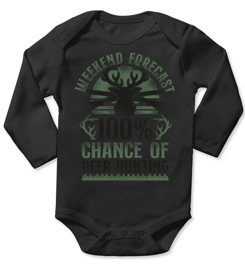Buck Deer Hunting Hunter Vintage Long Sleeve Baby One-Piece