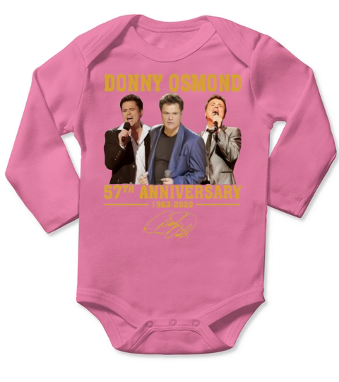 Donny Osmond 57th anniversary 1963 2020 signature shirt Long Sleeve Baby One-Piece