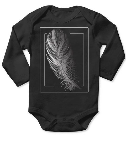 feather Long Sleeve Baby One-Piece