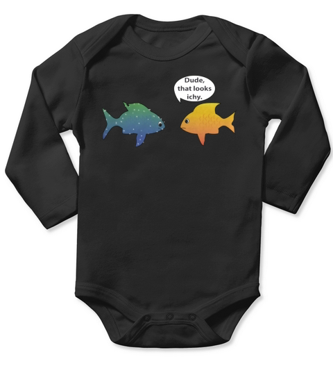 Fish Keeping Aquarium Hobby Funny T-shirt Long Sleeve Baby One-Piece