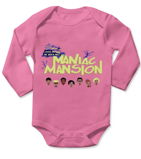 Gaming [C64] - Maniac Mansion-Hemd Long Sleeve Baby One-Piece
