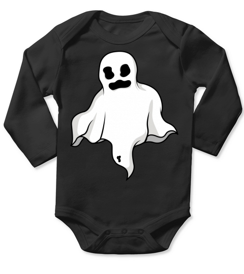 Halloween Cartoon Ghost Long Sleeve Baby One-Piece