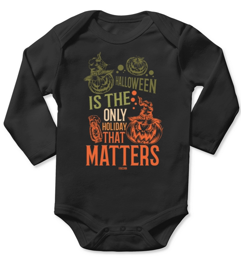 Halloween Horror Pumpkin Party Long Sleeve Baby One-Piece