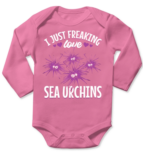 I Just Freaking Like Sea Urchins Long Sleeve Baby One-Piece