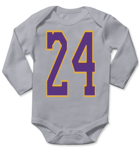 Kobe Black Hero Tee Tshirt Long Sleeve Baby One-Piece