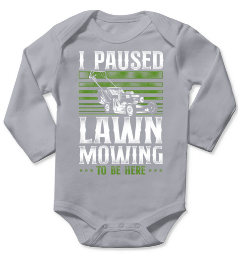 Lawn Mower Mowing Dad Father Long Sleeve Baby One-Piece