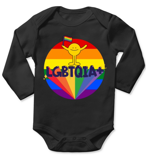 LGBTQIA flag color - Pride quote lgbt community Long Sleeve Baby One-Piece