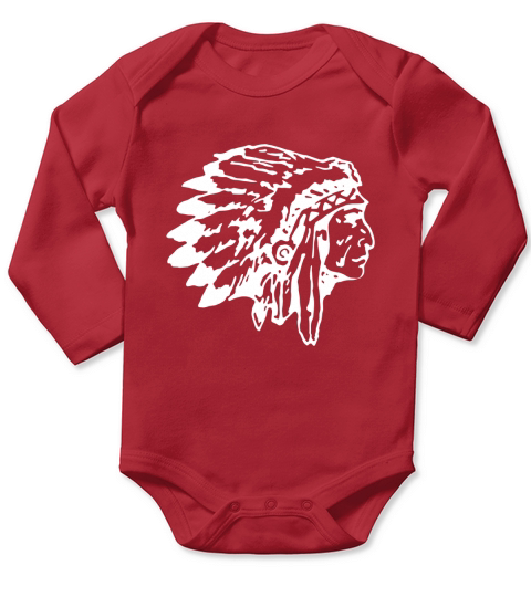 Mens Native American indian chief t shirt Long Sleeve Baby One-Piece