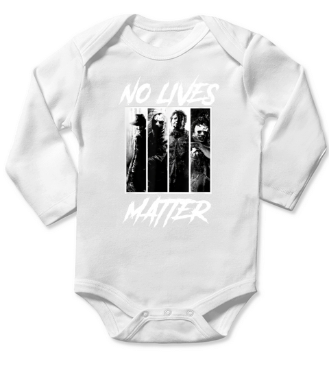 Official No Lives Matter Slashers-Michael-Myers Halloween Horror shirt Long Sleeve Baby One-Piece
