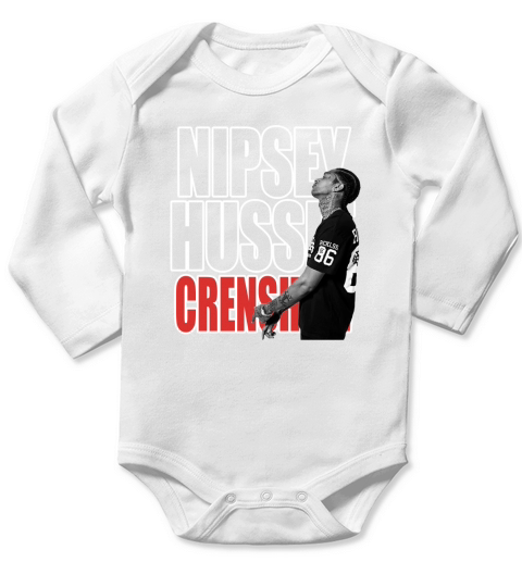 Rip Nipsey Hussle Crenshaw Marathon TMC Long Sleeve Baby One-Piece