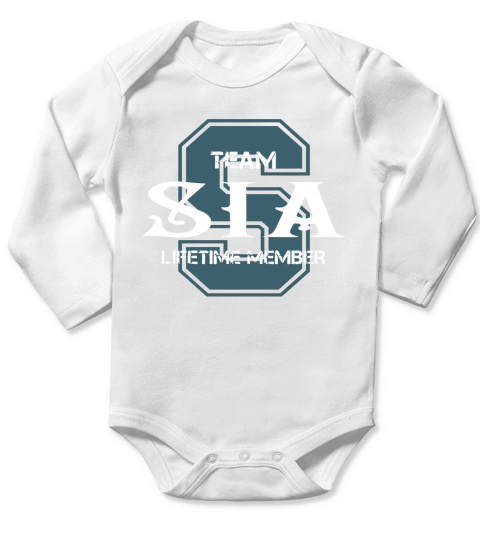 SIA Shirts - Team SIA Lifetime Member Name Shirts Long Sleeve Baby One-Piece