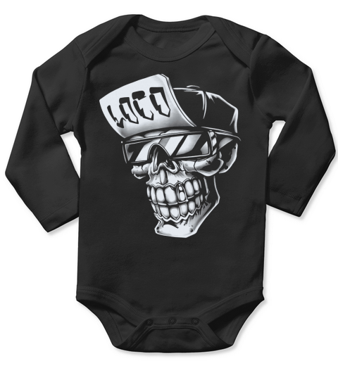 Skull Loco Skull Shirt For Women Men LIMTED EDITION Long Sleeve Baby One-Piece