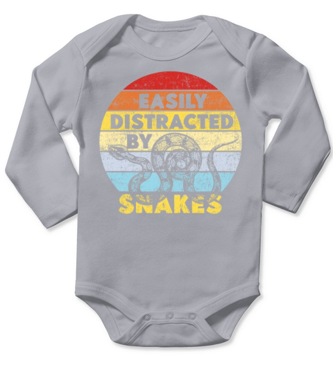 Snake Serpent Retro Vintage Easily Long Sleeve Baby One-Piece