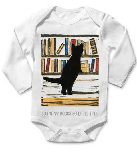 So many book so little time merch Long Sleeve Baby One-Piece