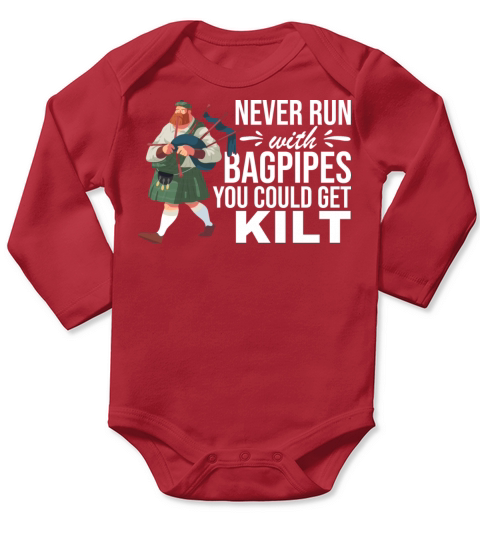 Traditional Kilt Wearing Quote For A Kilt Guy Long Sleeve Baby One-Piece