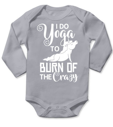Yoga Unicorn Beginner Workout Quotes Meditation Long Sleeve Baby One-Piece