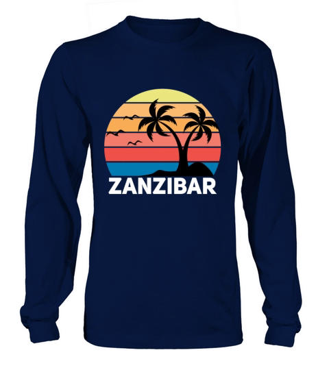 Cool retro vintage Zanzibar design Long sleeved Unisex