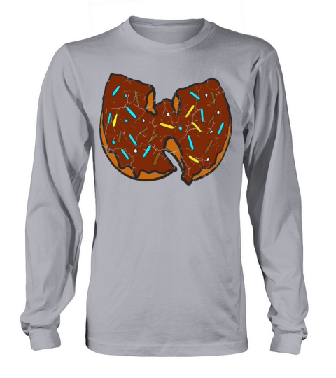 donut wutang chocolate Long sleeved Unisex