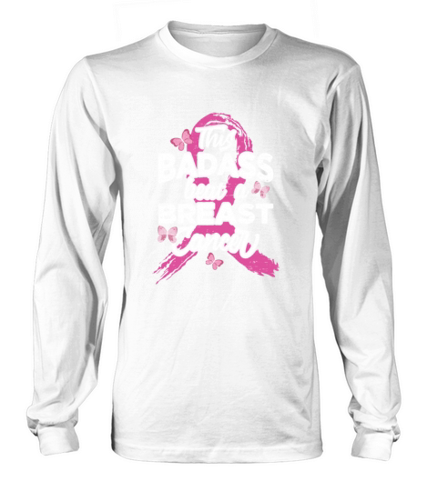 This Badass Beat A Breast Cancer - Breast Cancer Long sleeved Unisex