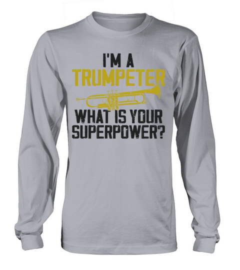 Trumpet Player Vintage Im A Long sleeved Unisex