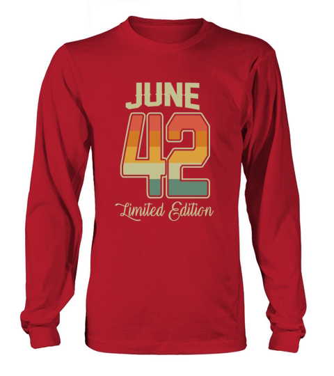 Vintage 80th Birthday June 1942 Sports Gift Long sleeved Unisex