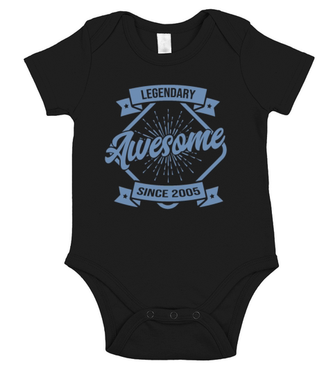 18th Birthday Gifts Vintage 2005 Awesome Sayings Short Sleeve Baby One-Piece