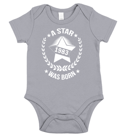 A star was born in 1983 Short Sleeve Baby One-Piece