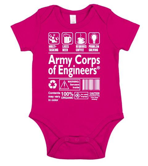 army corps of engineers Short Sleeve Baby One-Piece