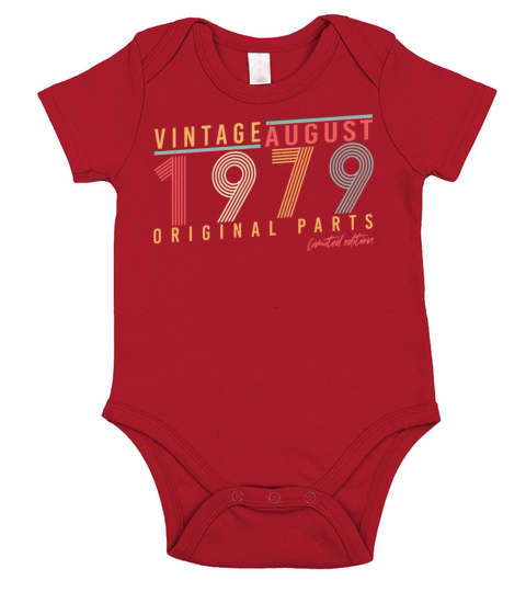 August 1979 Limited Edition Short Sleeve Baby One-Piece