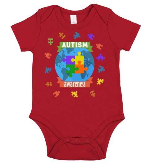 Autism Awareness Month Short Sleeve Baby One-Piece